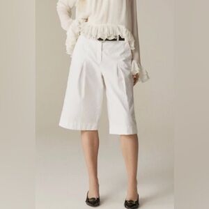 J. Crew Women's White Cotton-Blend Culotte, Size 2